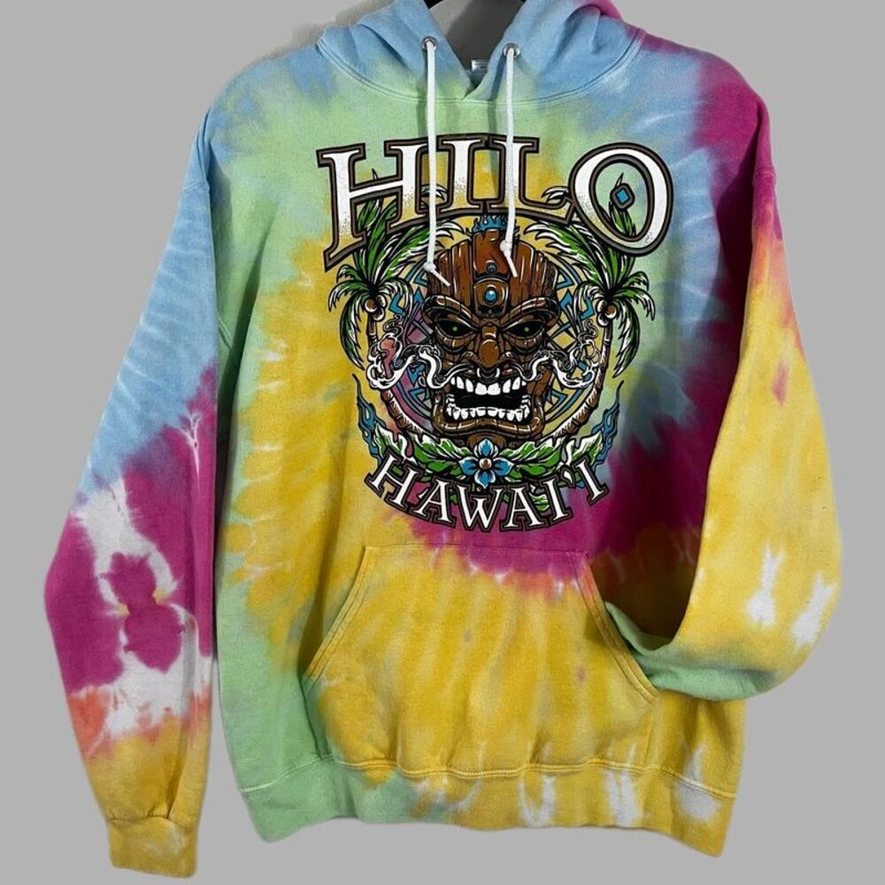 Hawaii Jerzeez Nublend Women’s Tie-Dye Hoodie Size Medium